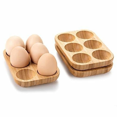 جعبه چوبی تخم مرغ با 6 سوراخ