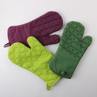 Heat Resistant Custom Made Colored Kitchen Oven Mitts 7x13 Inch