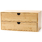 جعبه ذخیره سازی لوازم آرایشی بامبو طبیعی ارگانیک 12.99x7.48x6.26 اینچ