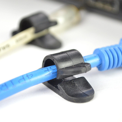 چین Boomray Mini Plastic Self Adhesive Cable Clips Cable Drop Clips کارخانه