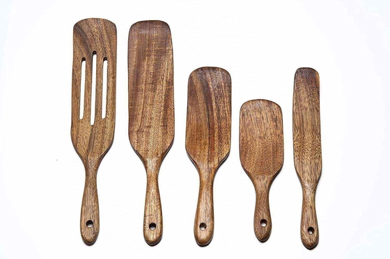 چوب بامبو اسپرت ها ابزار آشپزخانه ظروف آشپزخانه مجموعه 5 عدد