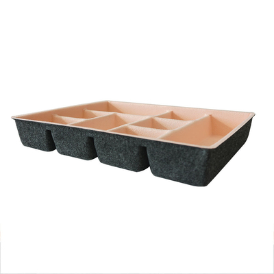 نظم دهنده جواهرات نمدی بازیافتی ظروف نقره ای سفارشی 40*30*6 سانتی متر
