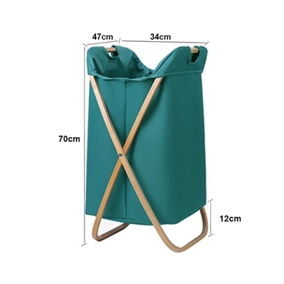 لوازم ضروری خانگی Oem Bamboo Laundry Hamper سبد تاشو قاب X