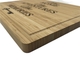لوگوی سفارشی حکاکی شده آشپزخانه بامبو تخته برش چوب تخته خردکن چوبی