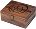 جعبه بسته بندی چوبی سوغاتی گردو با قفل و پوشش